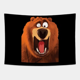 grizzly bear face Tapestry