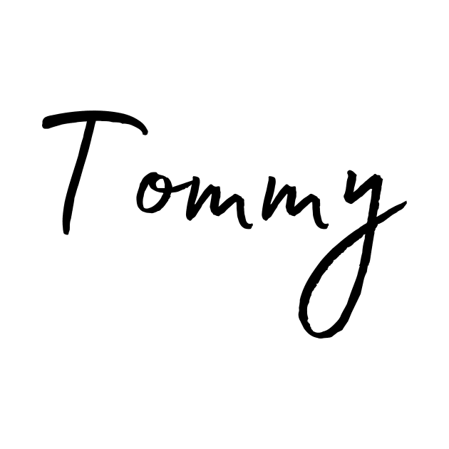 Tommy Name Calligraphy by Word Minimalism