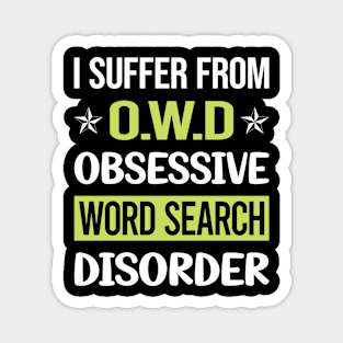 Obsessive Love Word Search Magnet