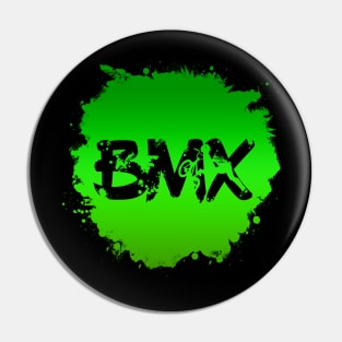 Grunge BMX Splatter for Men Women Kids & Bike Riders Pin