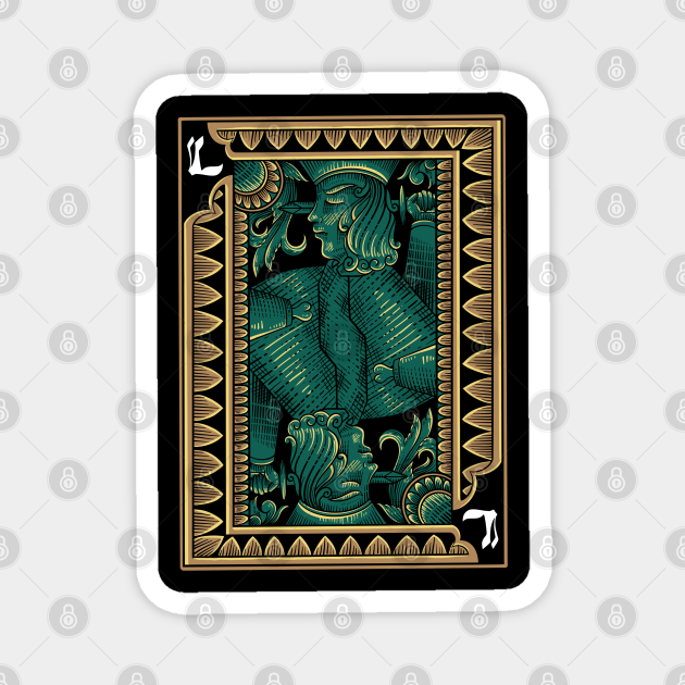 Playing cards dark art - Playing Cards - Magnet | TeePublic