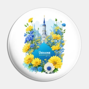 Ukraine Fights for Peace and Freedom Pin