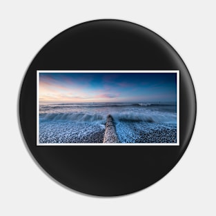 Sheringham seascape Pin