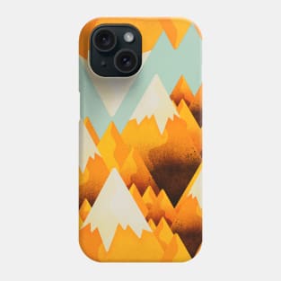 Yellow sand peaks Phone Case