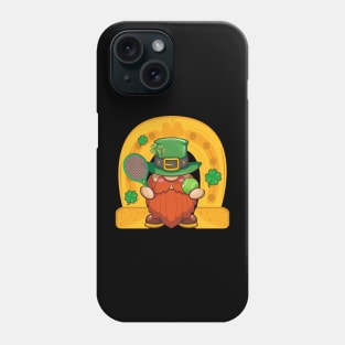 Gnome Playing Tennis St. Patrick's Day Phone Case