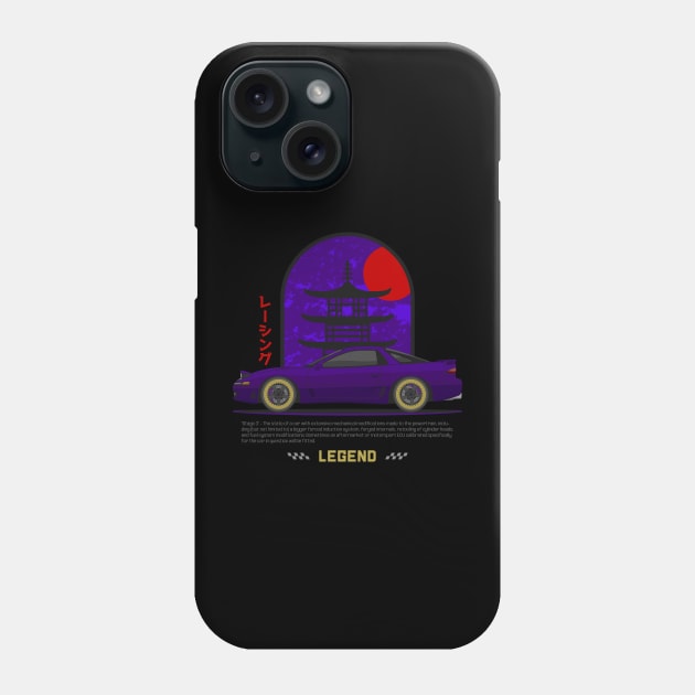 Tuner Purple 3KGT JDM Phone Case by GoldenTuners