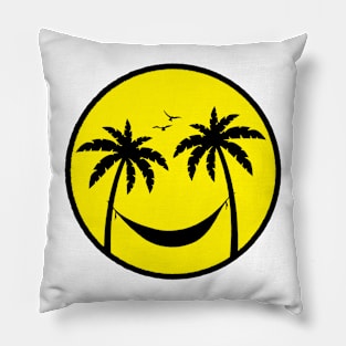 Smiley Summer Emoji Pillow