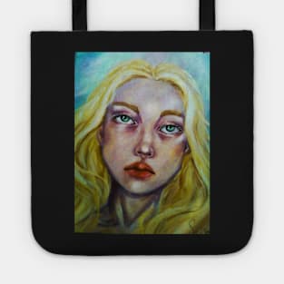 Claire (portrait blonde girl) Tote