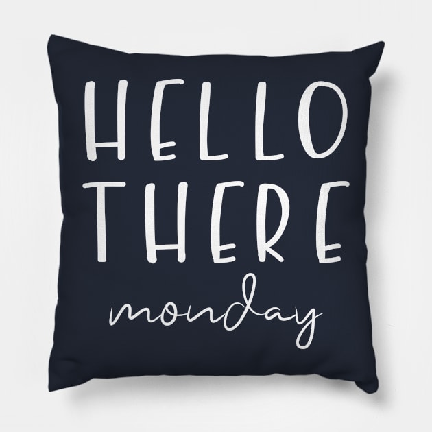 Hello Monday Again Pillow by notami