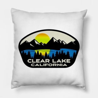 Clear Lake California Fishing Boating Pillow