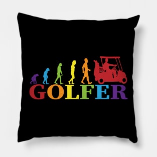 Golfer Evolution -  Golfer Gift Pillow