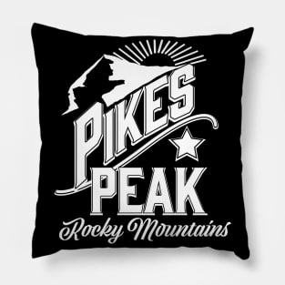 Pikes Peak rocky mountains Pillow