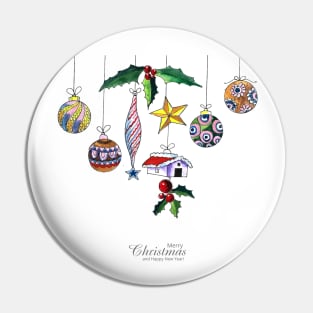 Hand drawn Christmas Elements Pin