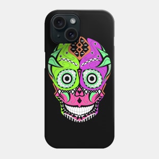 nerd sugar skull ecopop Phone Case