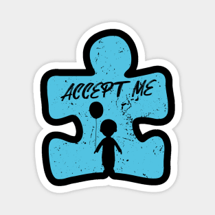 'Accept Me' Autism Awareness Shirt Magnet