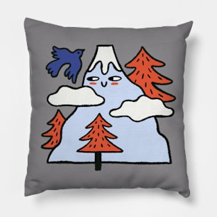 Happy Mountain Pillow