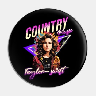 taylor //retro vector neon v1 Pin