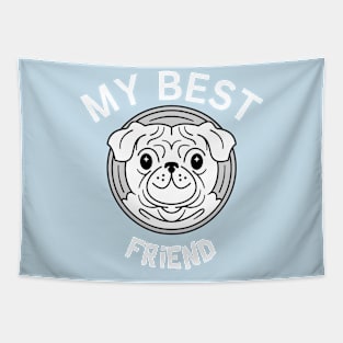 My Best Friend (Dog) Tapestry