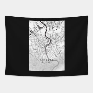 Cologne Germany City Map Tapestry