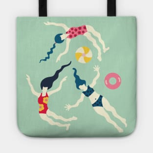 FLOATING WORLD Summer Pool Beach Party Swimmers - UnBlink Studio by Jackie Tahara Tote