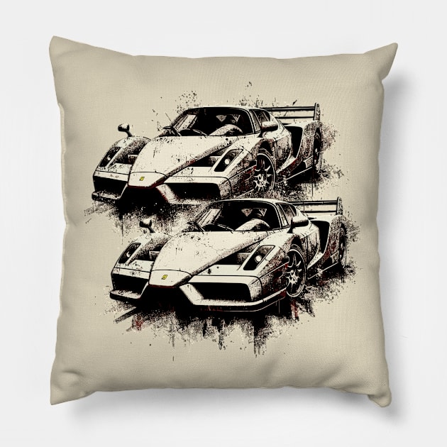 Ferrari Enzo Pillow by Vehicles-Art