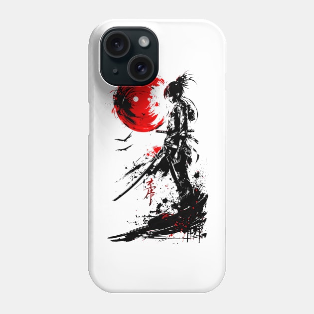 Girl samura Phone Case by NemfisArt