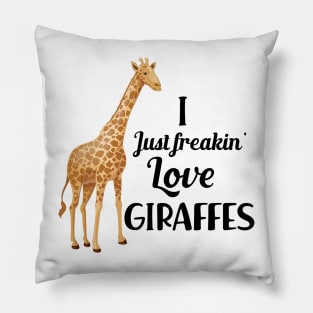 Giraffe - Keep calm and save giraffes Pillow