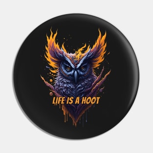 Life is a hoot owl splash art Pin