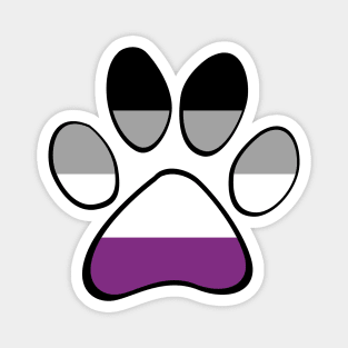 Asexual Pride Paw Magnet