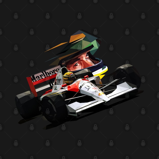 Ayrton Senna Full Color by pxl_g