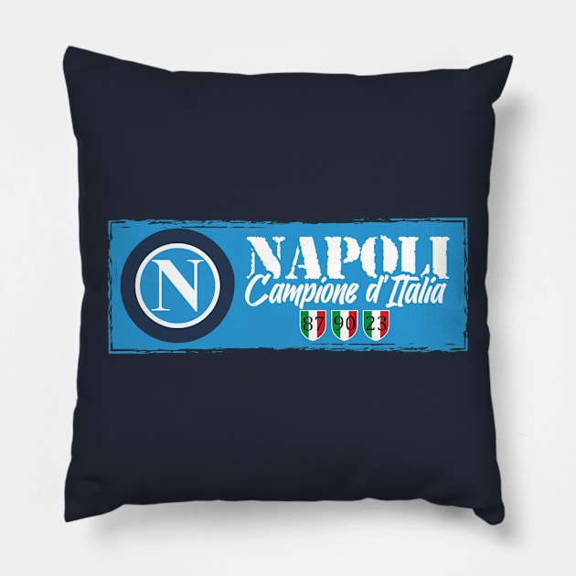 Napoli champion of Italy Pillow by lounesartdessin