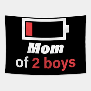 Mom of 2 Boys: Double the Trouble, Double the Fun Tapestry