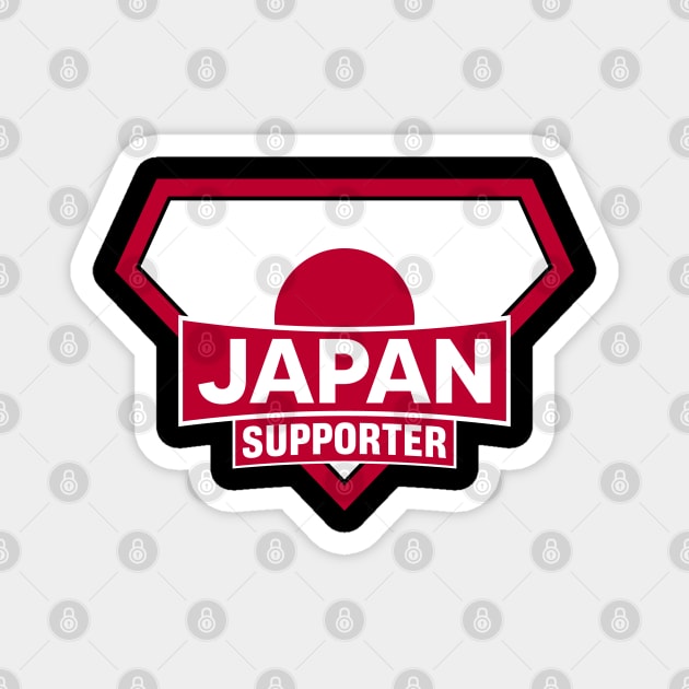 Japan Super Flag Supporter Magnet by ASUPERSTORE