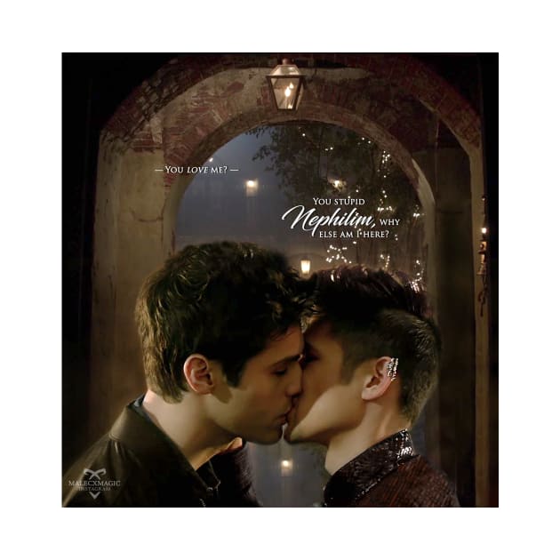 Malec Kiss by nathsmagic