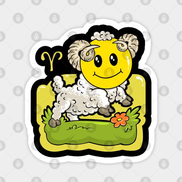 Smiley Aries Magnet by SpageGiant