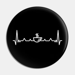 Coffee Heartbeat Pin