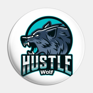 Hustle Wolf Pin