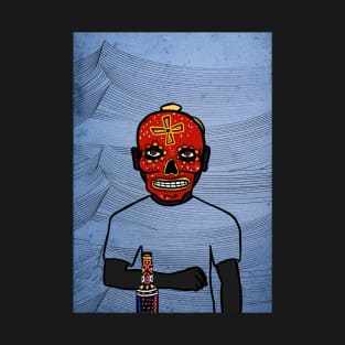 Unique MaleMask Digital Collectible with MexicanEye Color and FreakSkin on TeePublic T-Shirt