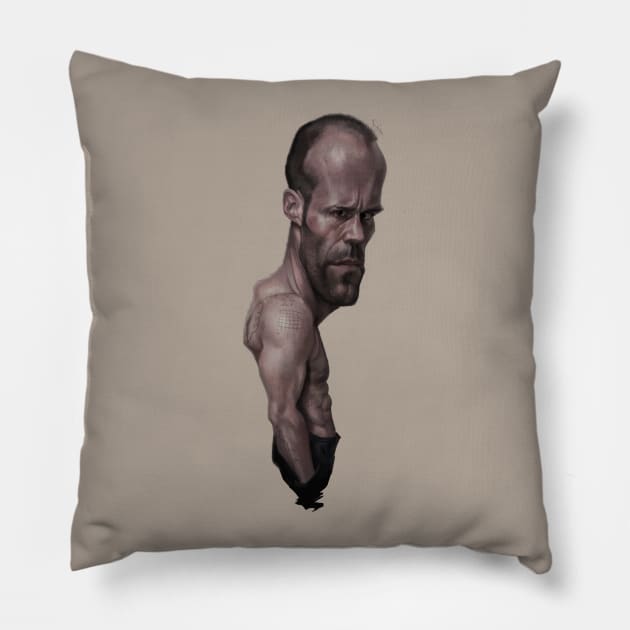 Jason Statham Pillow by AlexNovo