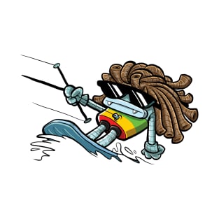 Robo Rasta Kiteboarder T-Shirt