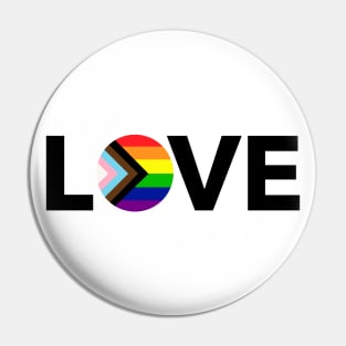 Progress Pride Flag LOVE Pin