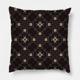 Black and White, Neat Diamond Pattern - WelshDesignsTP002 Pillow