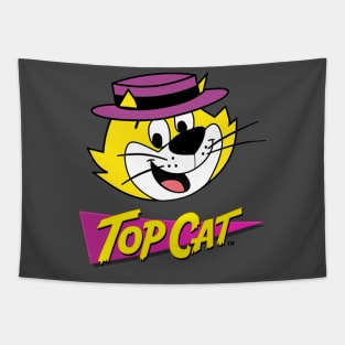 Top Cat  1960s  gang of low-life cats with their charismatic Leader, Top Cat Tapestry