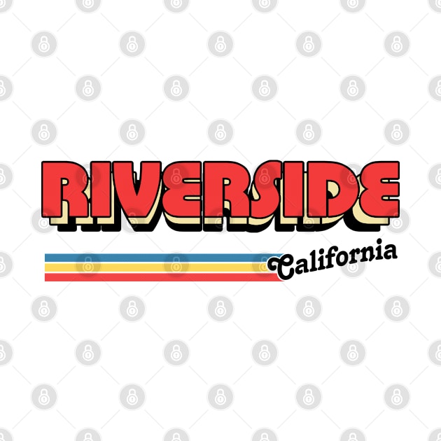 Riverside, CA \/\/\/\ Retro Typography Design by DankFutura