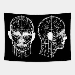 head anatomy Tapestry