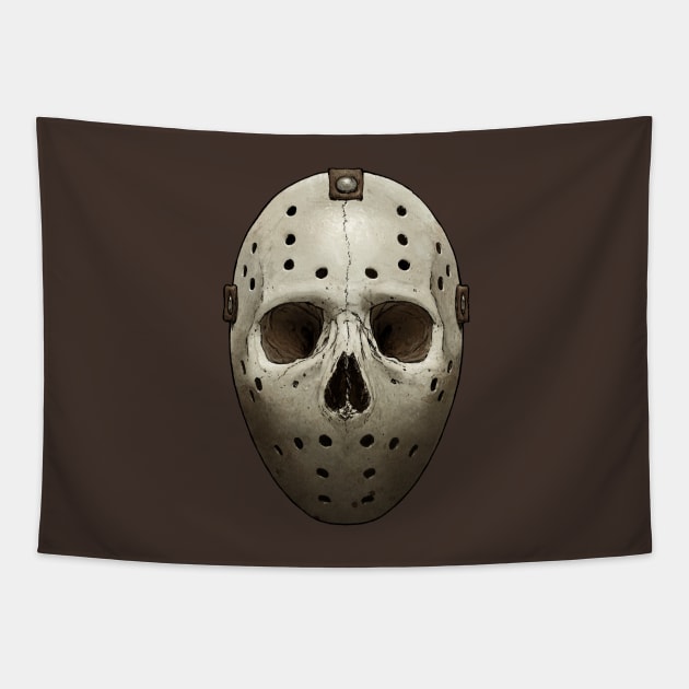 Deadly Mask Tapestry by Moutchy