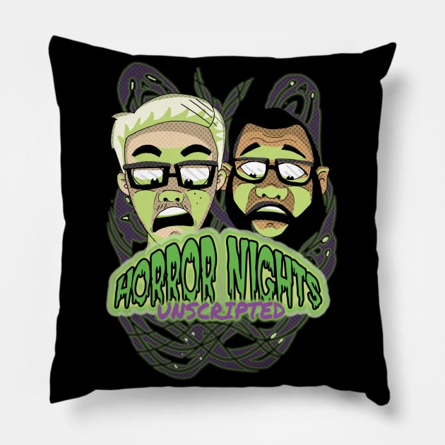 HHN UPDATES X HORROR NIGHTS UNSCRIPTED COLLAB Pillow by HHN UPDATES