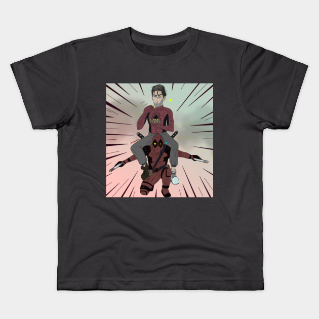 Wallpaper Deadpool And Peter Parker In Action Canvas Shirt Design Mug Desktop Wallpaper Free