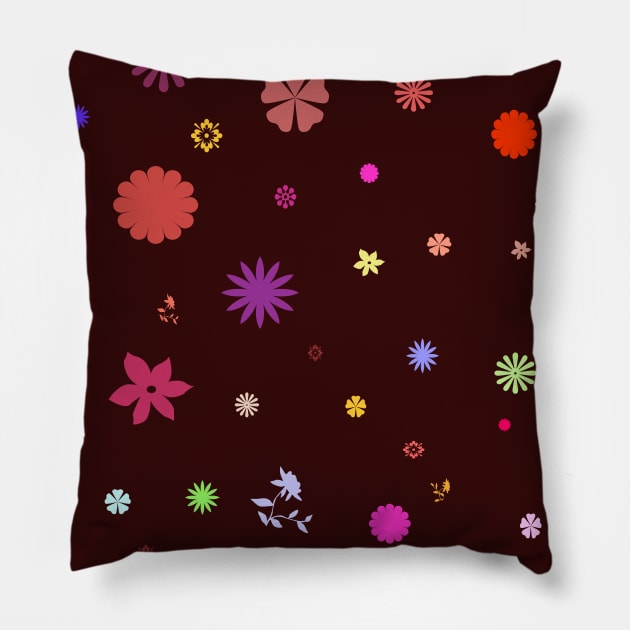 Garden of Flowers Pillow by Vitalware