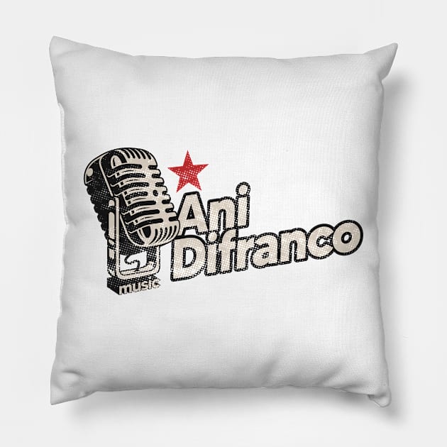 Ani Difranco / Vintage Pillow by graptail